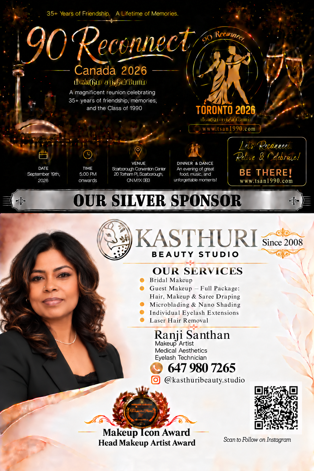 Kasthuri Beauty Studio โ Silver Sponsors