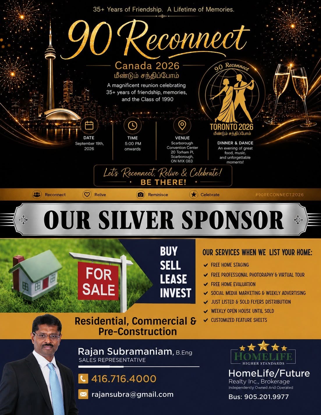 Rajan Subramaniam โ HomeLife/Future Realty Inc. โ Silver Sponsors